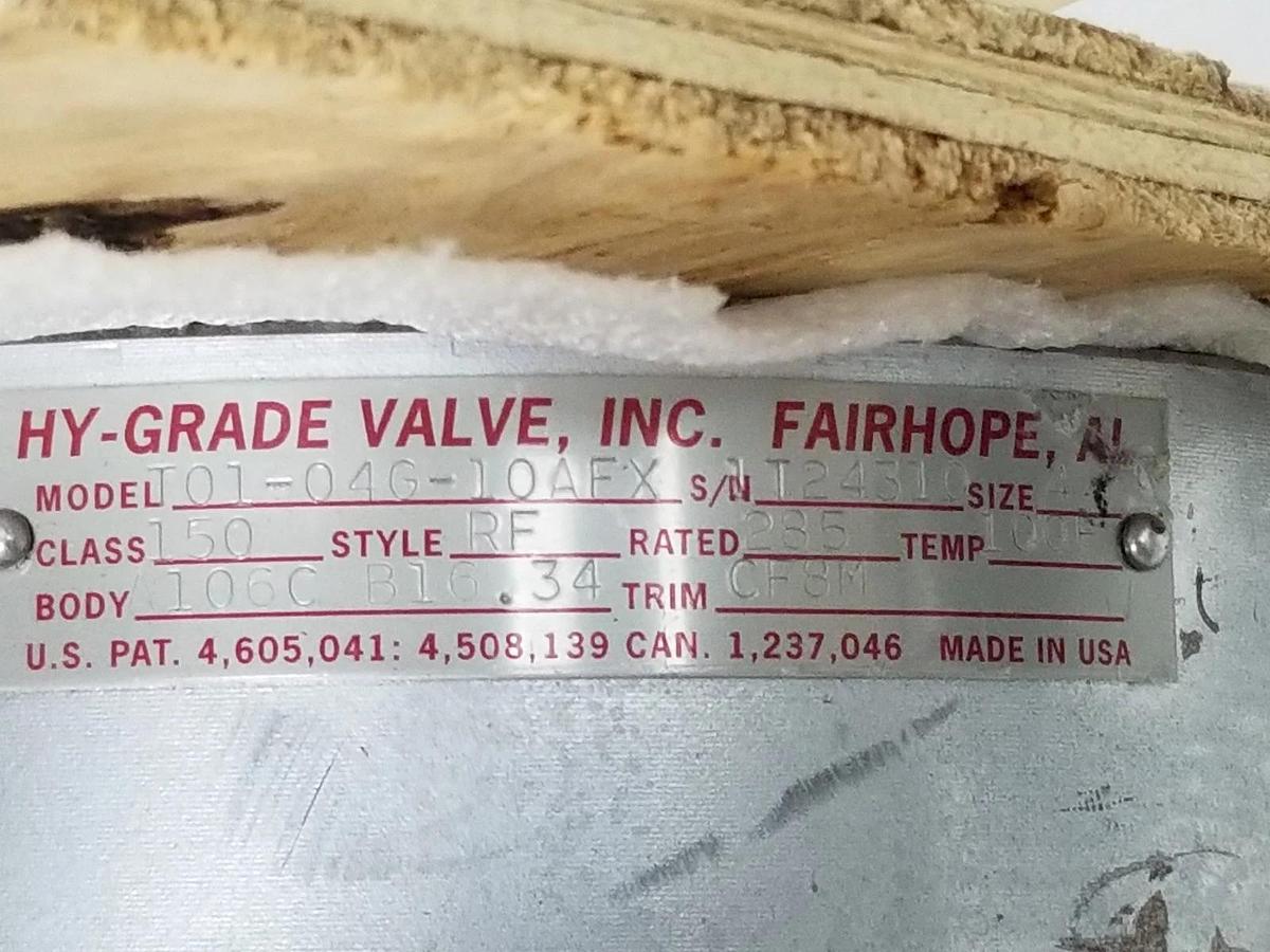 NEW HY-GRADE T01-04G-10AFX 4" CHECK VALVE T0104G10AFX