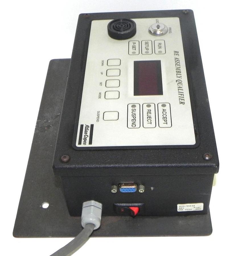 Used ATLAS COPCO RE ASSEMBLY QUALIFIER 9810-7050-04 REV. P-147