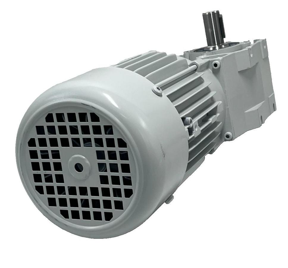Used LENZE GKR03-2M VBR 071C32 Geared Motor 1.5 HP 1.1 kW 230/460V 3-Ph Helical-Worm