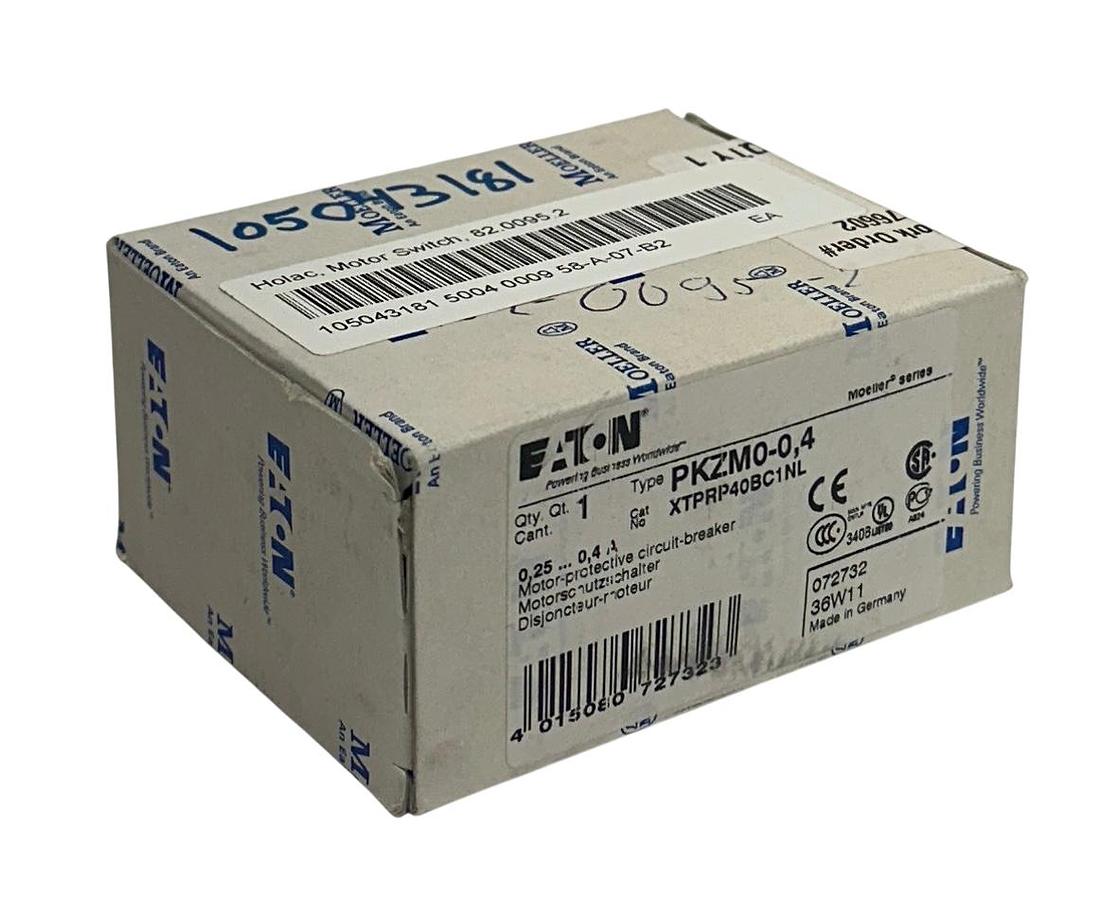 Used EATON PKZM0-0,4 / XTPRP40BC1NL MOELLER SERIES CIRCUIT BREAKER 072732 NSMP