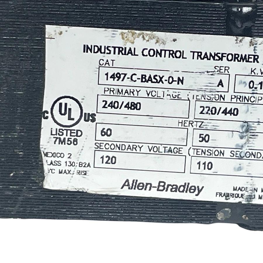 Used Allen-Bradley 1497-C-BASX-D-N Ser. A Control Circuit Transformer | Tested Spare