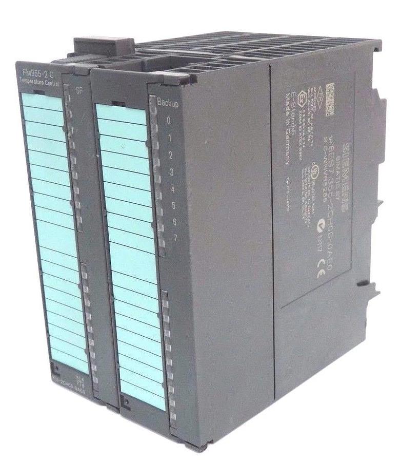 Used SIEMENS 6ES73552CH000AE0 TEMPERATURE CONTROL FM355-2C, 6ES7-355-2CH00-0AE0