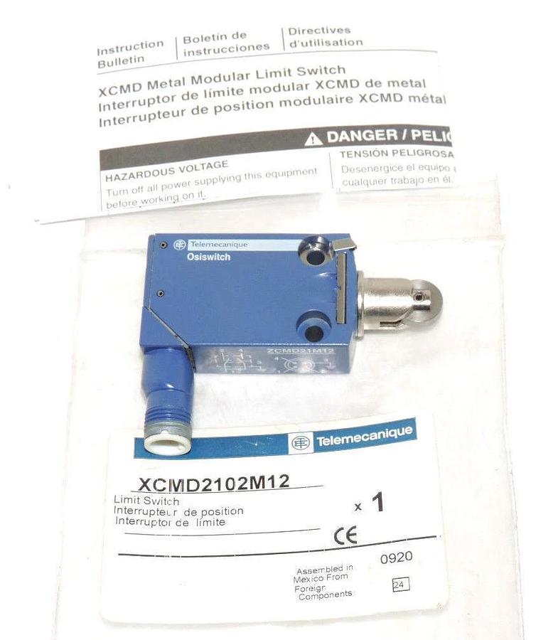 Used NEW TELEMECANIQUE XCMD2102M12 LIMIT SWITCH