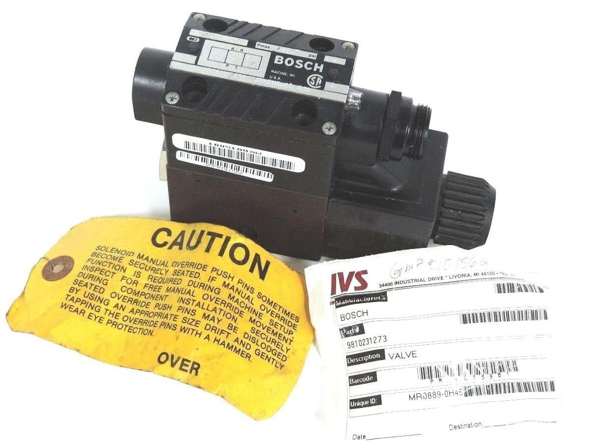 Refurbished REPAIRED BOSCH 9810231273 DIRECTIONAL CONTROL VALVE 081WV06P1V1010KE115/60 D51