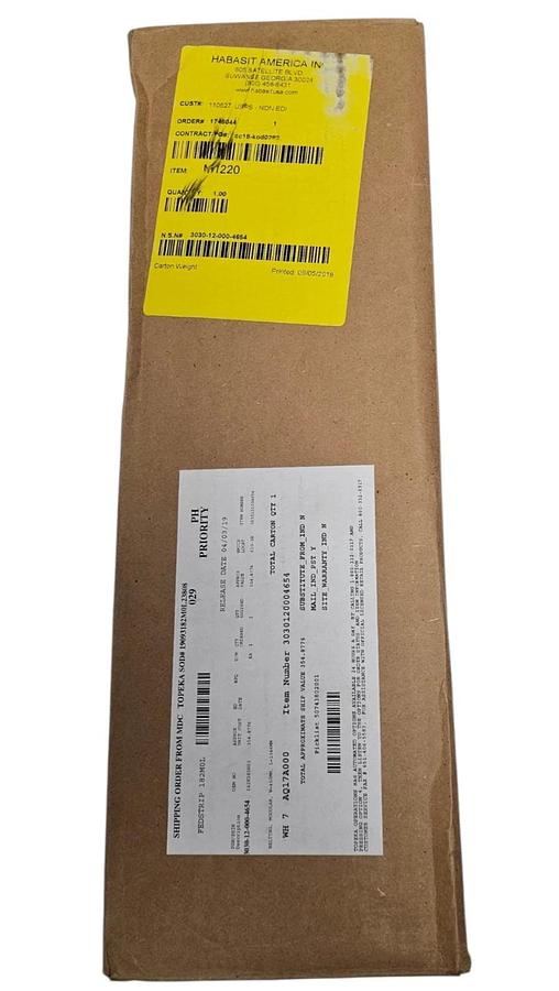 NIB HABASIT BELT M1220 FLAT TOP POLYPROPYLENE GRAY RODS 1346MM LONG 450MM WIDE