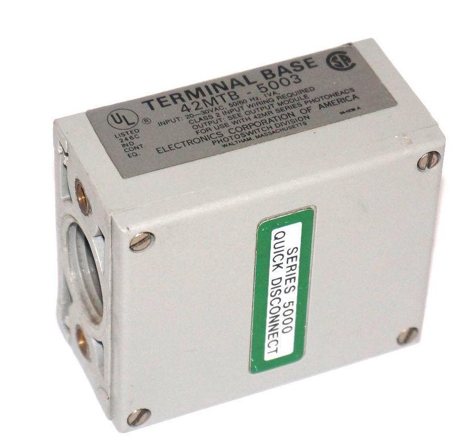 Used ALLEN BRADLEY/PHOTOSWITCH 42MTB-5003 TERMINAL BASE 42MTB5003