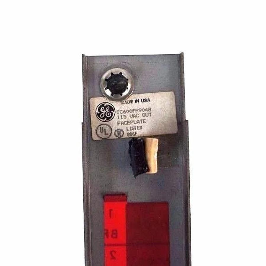 Used GE FANUC IC600FP904B FACE PLATE FOR 115VAC OUTPUT MODULE SERIES 6
