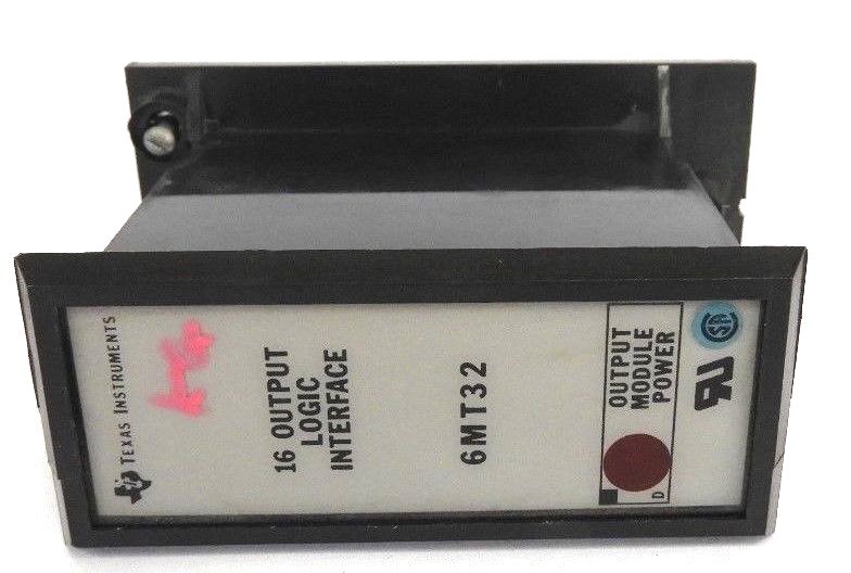 Used LOT OF 2 TEXAS INSTRUMENTS 6MT32 16-OUTPUT LOGIC INTERFACE MODULE POWER