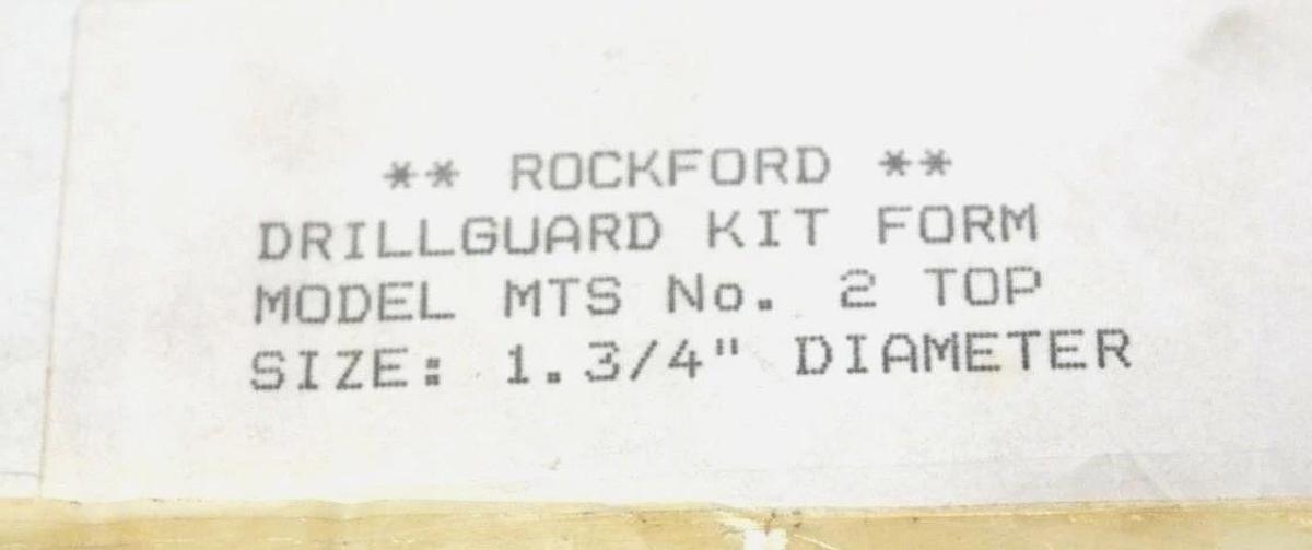 Used NIB ROCKFORD DZS003 DRILL SHIELD 2 TIER UP PIVOT MTS 1-3/4" BORE DZS-003