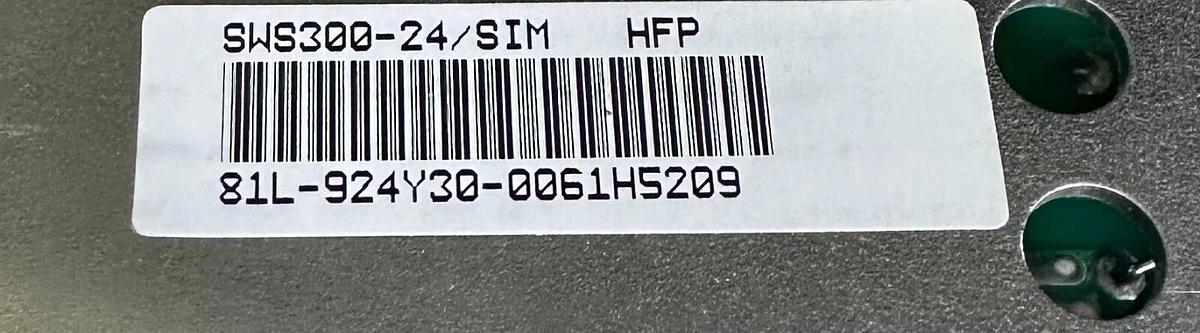 NEW LAMBDA SWS300-24/SIM / SWS30024SIM POWER SUPPLY 100-240VAC 4.4A 50/60Hz