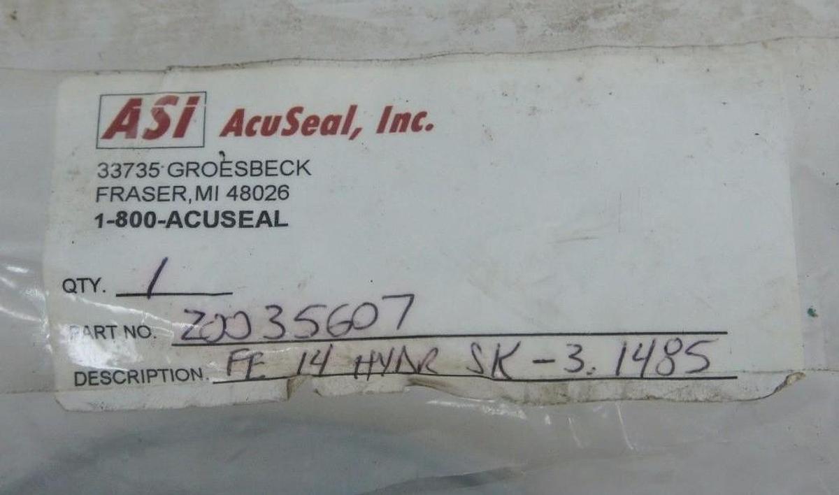 Used NEW ACUSEAL Z0035607 SEAL KIT FE 14 HYDR5-SK-3.1485