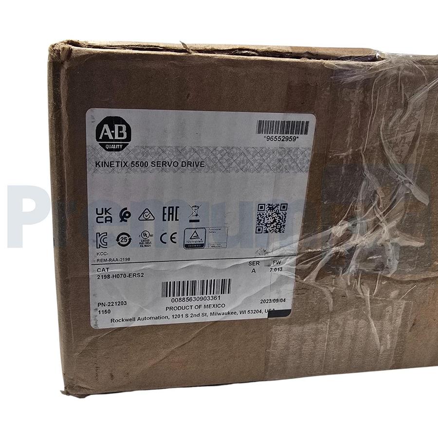 ALLEN BRADLEY 2198-H070-ERS2 /A Kinetix 5500 SERVO DRIVE F/W 7.013 MFD 2023 NSMP 885630903361