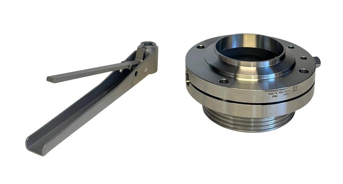 KRONES 0902173460 EVOGUARD BUTTERFLY VALVE DN65 PN10 2-1/2'' 14404/316L NSMP