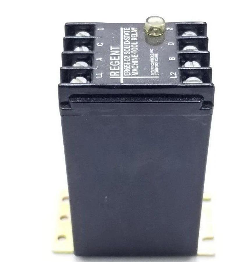 Used REGENT ER651-02 SOLID-STATE MACHINE-TOOL RELAY ER65102