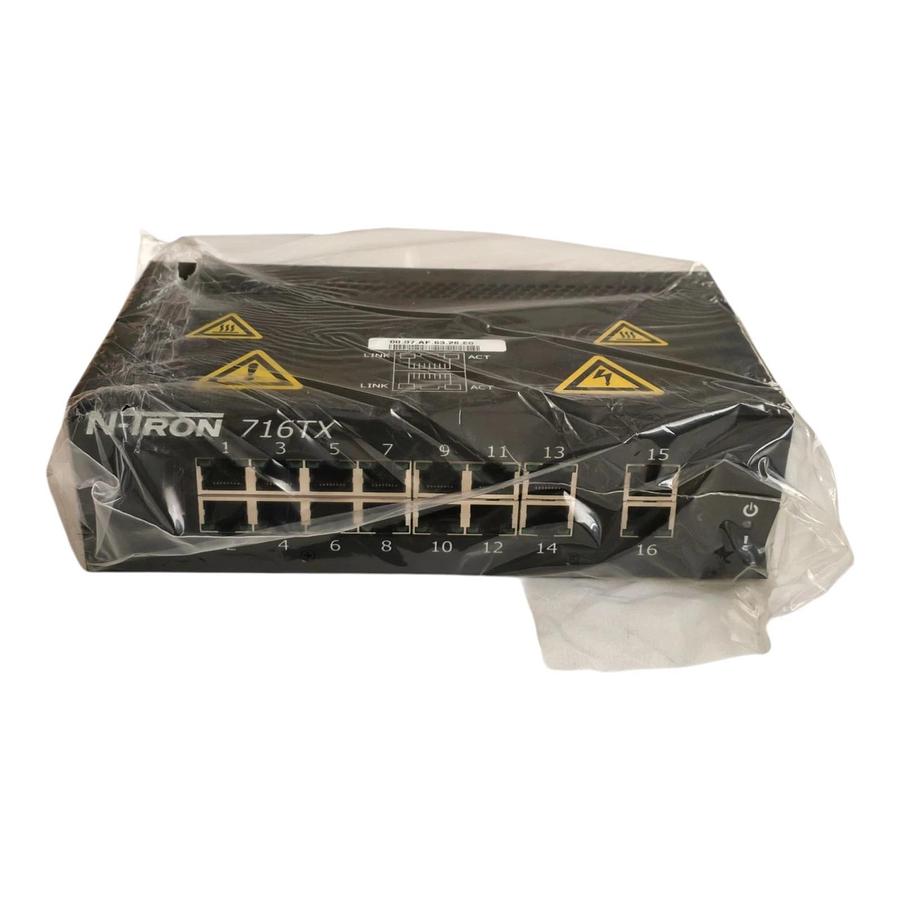 Red Lion N-Tron 716TX Managed Industrial Ethernet Switch 16-Port 10/100BaseTX
