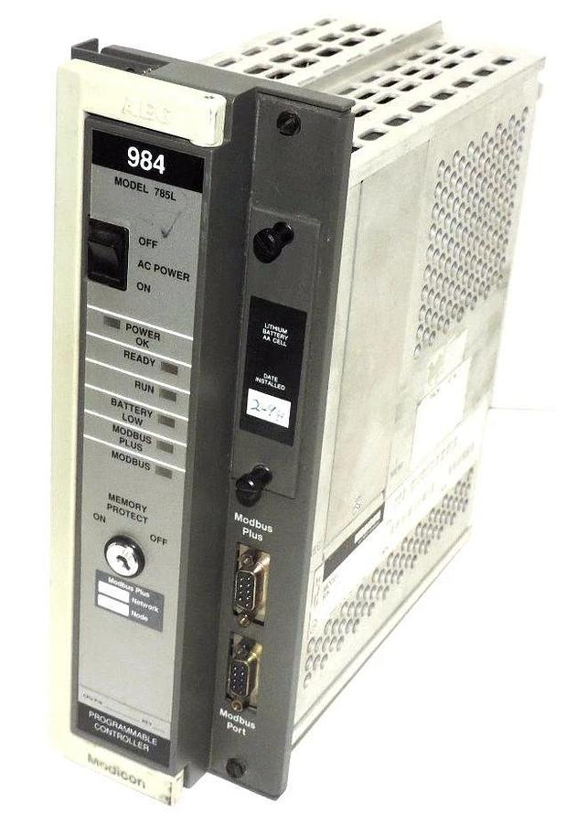 Used MODICON SCHNEIDER PC-L984-785 PROGRAMMABLE CONTROLLER MODEL 785L PCL984785