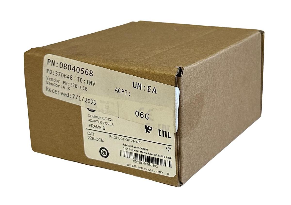 Used NEW ALLEN BRADLEY 22B-CCB /B PowerFlex COMMUNICATION ADAPTER COVER 22BCCB