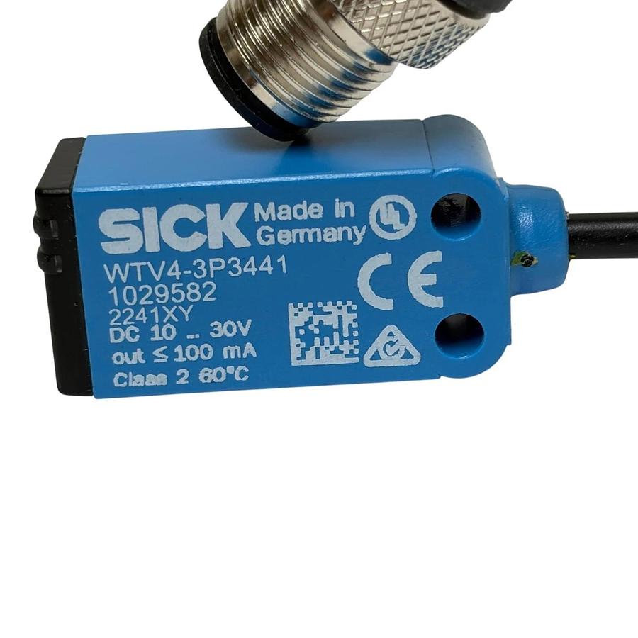SICK WTV4-3P3441 V-Optics Miniature Photoelectric Sensor PNP NO/NC - New Surplus