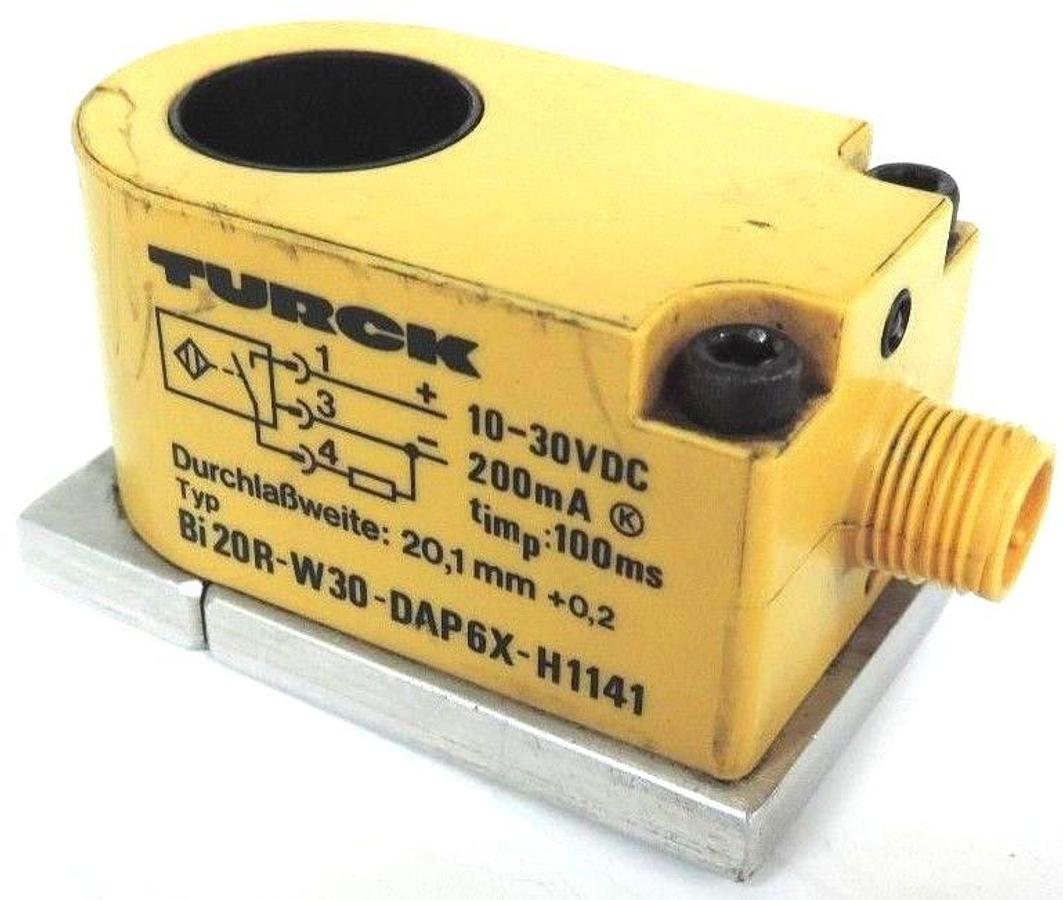 Used TURCK Bi20R-W30-DAP6X-H1141 SMALL RING SENSOR 10-30VDC 200mA