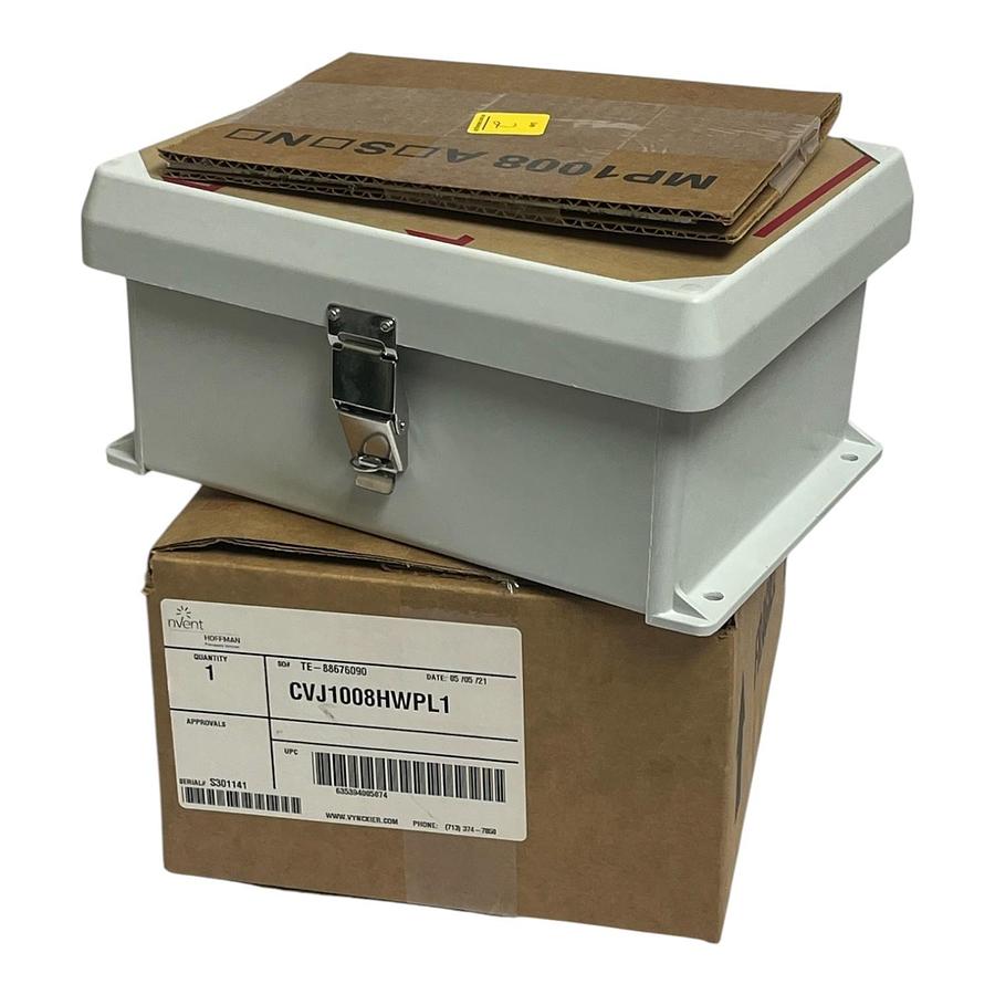 nVent HOFFMAN CVJ1008HWPL1 Fiberglass Enclosure 10x8x4 Clearview Window, NSMP