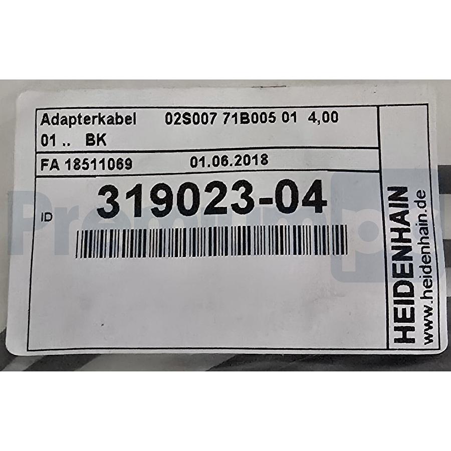 HEIDENHAIN 319023-04 Encoder Adapter Cable M23 7-Pin, M9 5-Pin, Length 4m NSFS