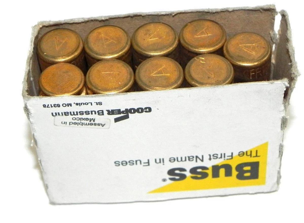 BOX OF 9 NEW BUSSMANN FRN-R-1-6/10 FUSETRON CLASS RK5 FUSES
