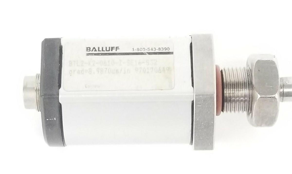 Used BALLUFF BTL2-K2-0610-Z-SE16-S32 TRANSDUCER GRAD=9.0089us/in 28'' IN. ROD 31-1/2"