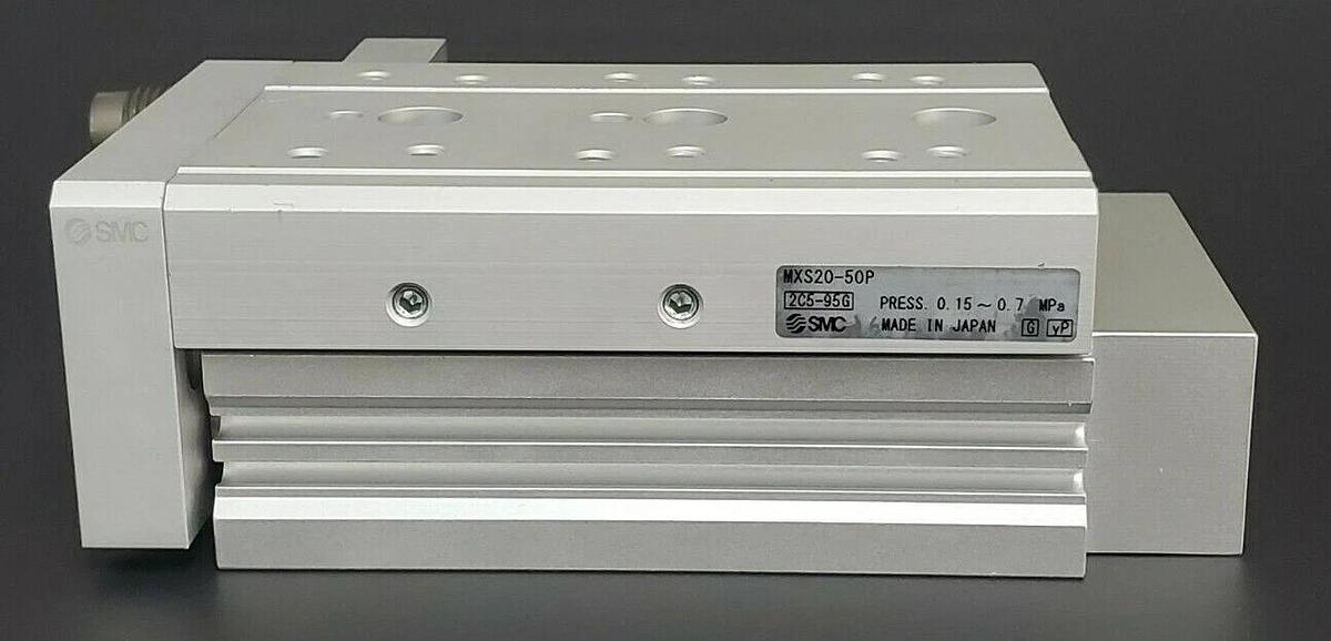 Used NEW SMC MXS20-50BSP CYLINDER AIR SLIDE TABLE MXS2050BSP