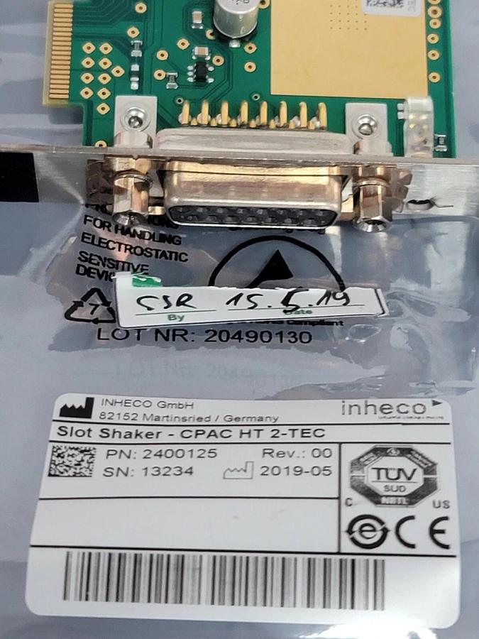Used INHECO 7000163-A CPAC MICROPLATE HT 2-TEC 7000163A, 24VDC, 2400125