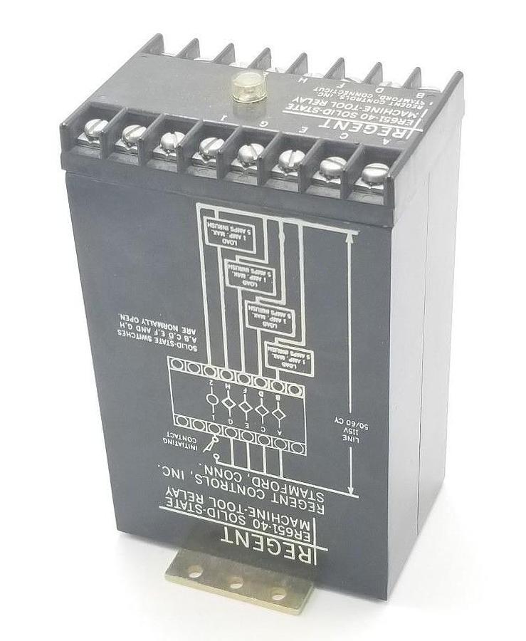 Used REGENT ER651-40 SOLID-STATE MACHINE-TOOL RELAY ER65140