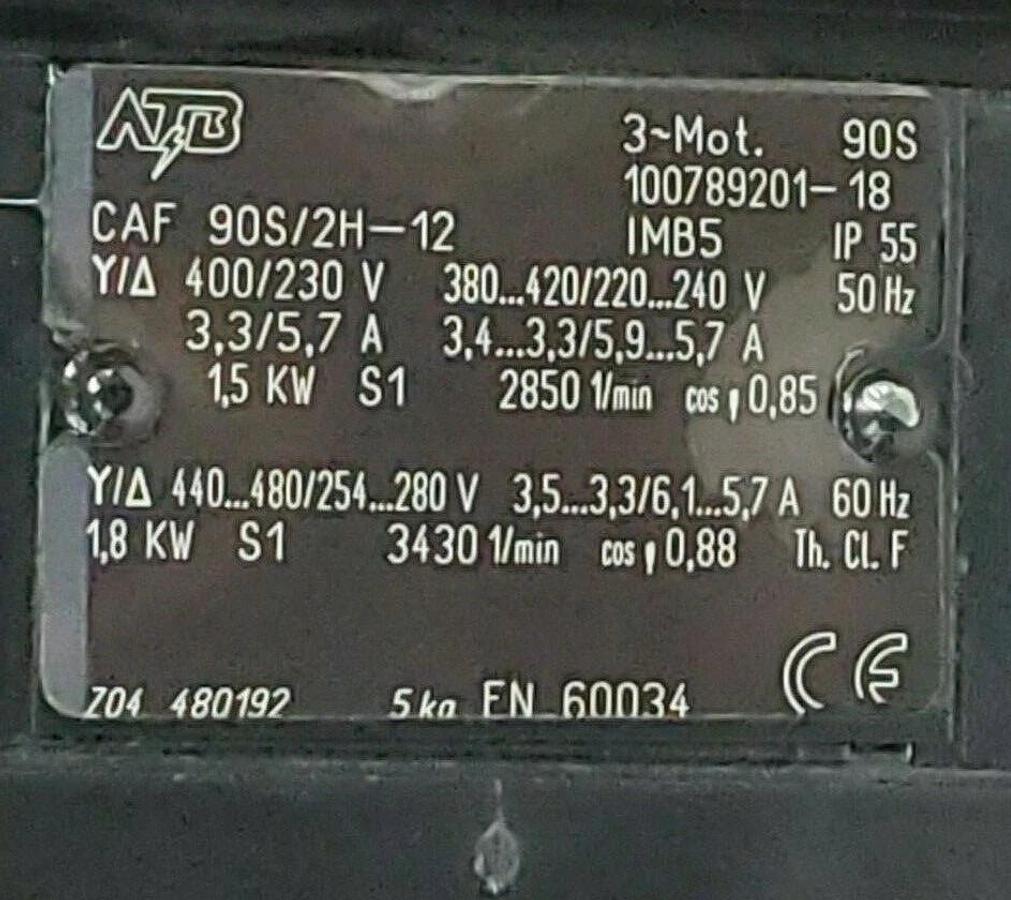 Used VOGEL / SPANDAU PUMPEN PMS20D-350D-350A920+140 SLURRY PUMP PMS20D-350+140