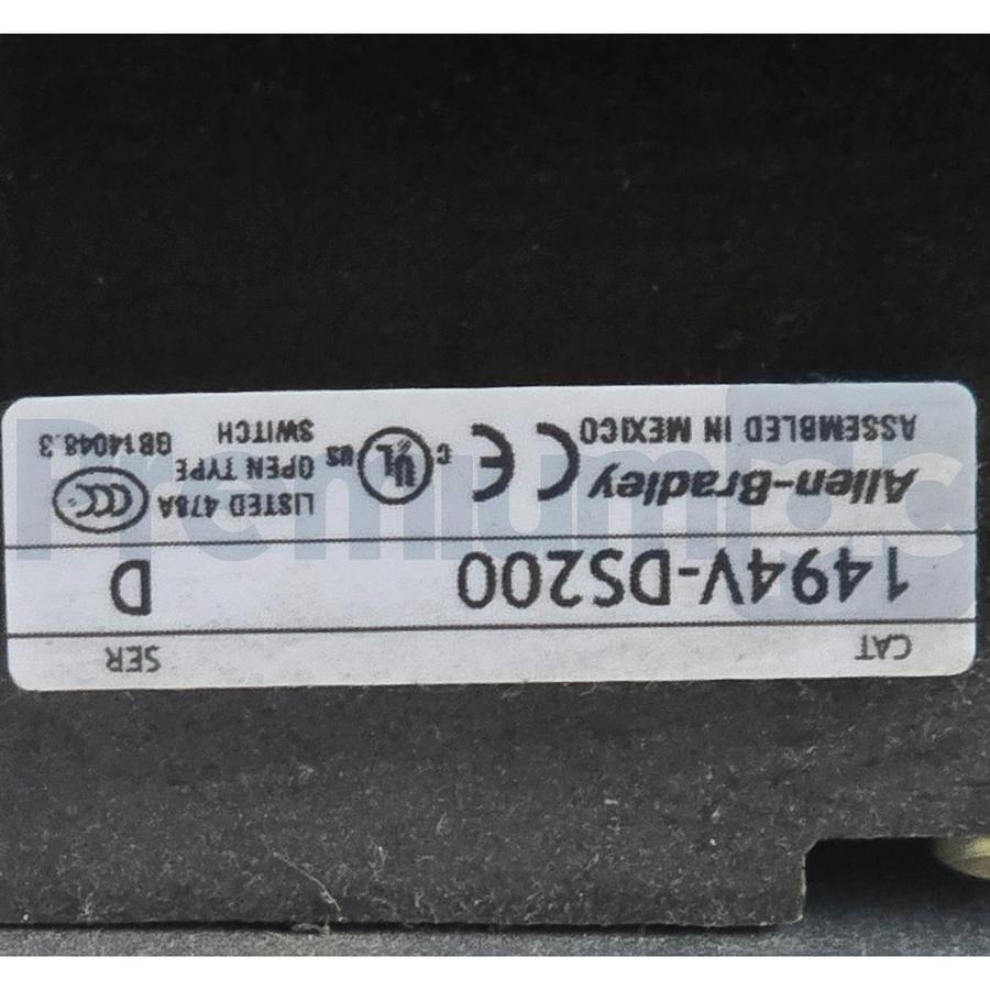Used Surplus Allen Bradley 1494V-DS200 /D Non-Fusible Disconnect Switch 200A 600V