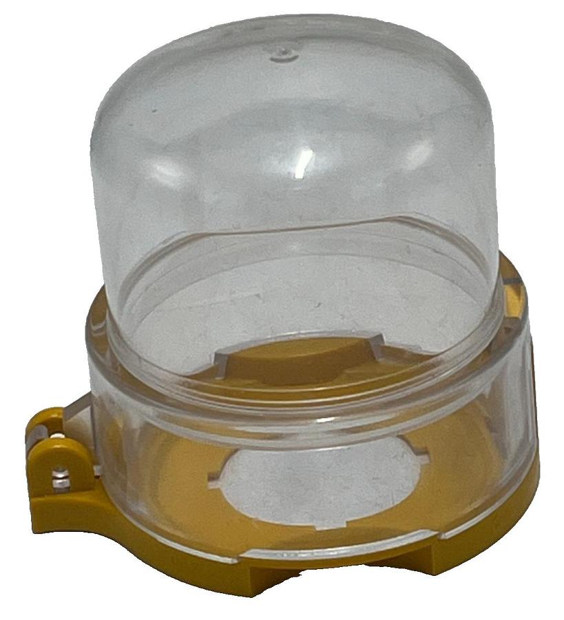 Used (2) Eaton M22-PL-PV Sealing Shroud for 22.5mm Pushbutton E-Stop Clear Cover IP65