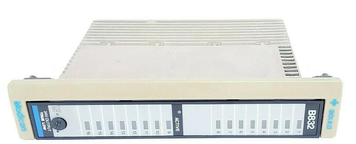 Used GOULD MODICON AS-B832-016 24V TRUE-LOW OUTPUT MODULE ASB832016