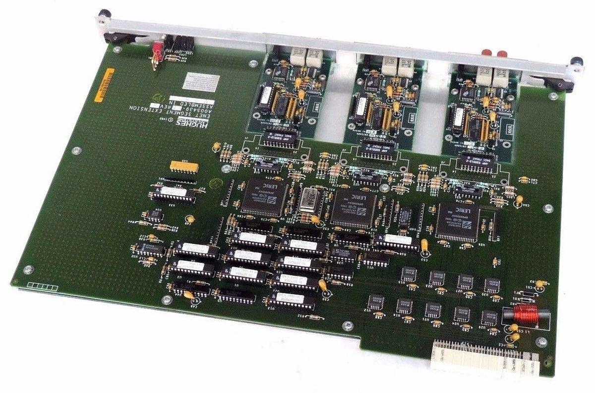 Used HUGHES A005439-04 REV. A ENET SEGMENT EXTENSION W/ A005182-05 REV. B 10BASE-FL