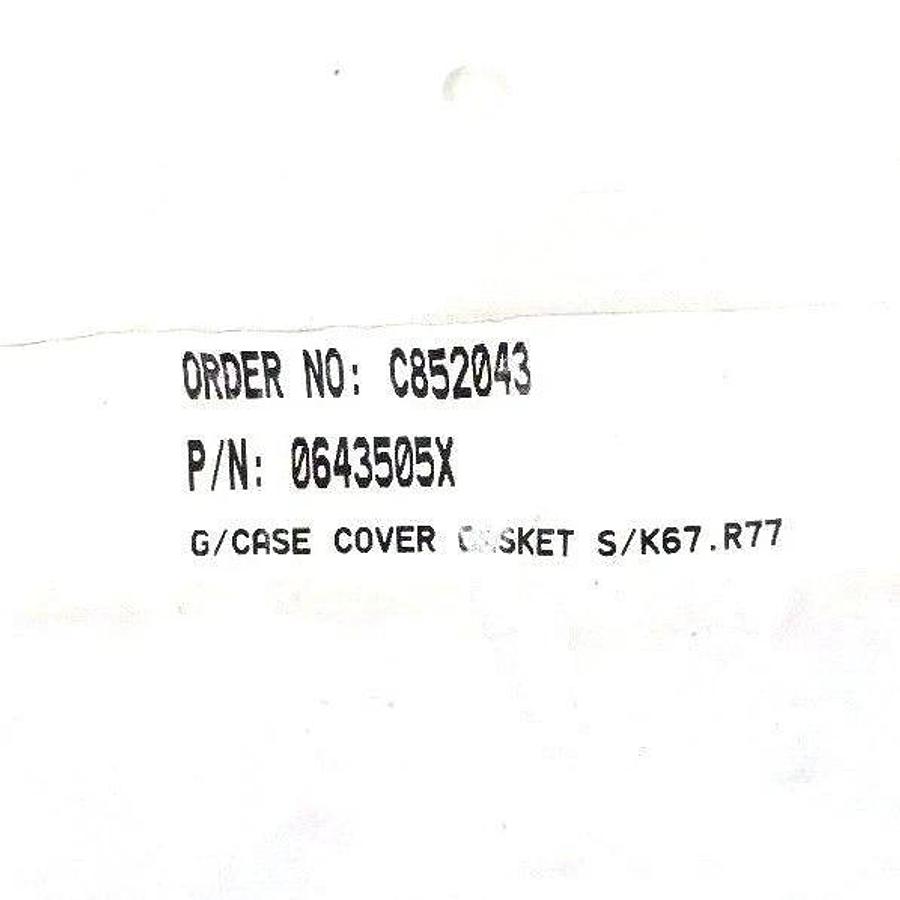 NEW GENERIC 0643505X G/ CASE GASKET COVER S/K67.R77