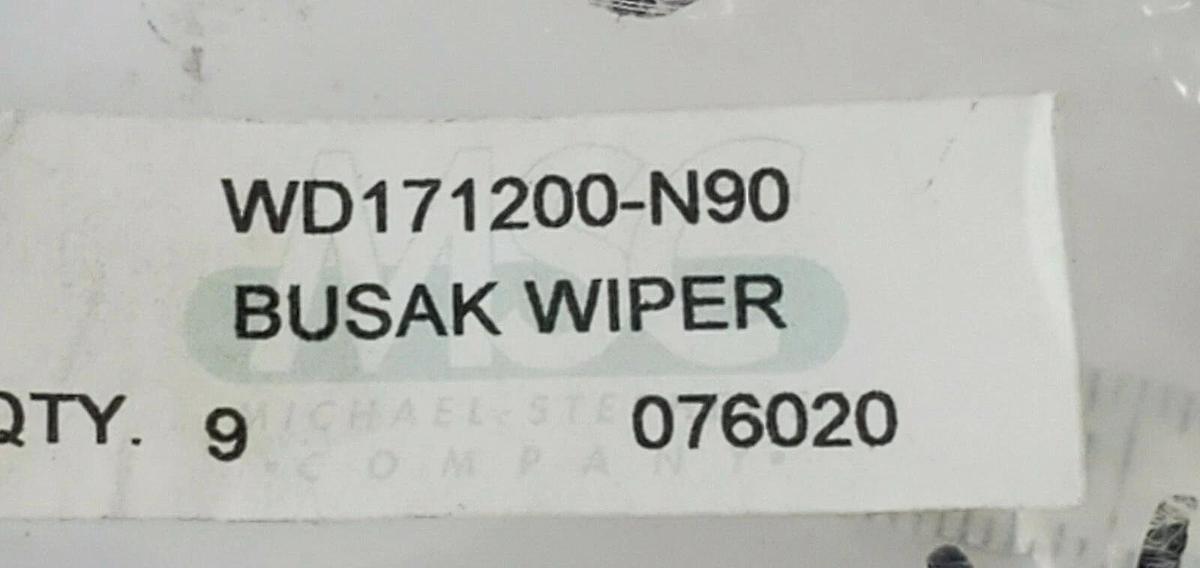 NEW MSC WD171500-N90 BUSAK WIPER WD171200-N90, 076020 QTY: 9