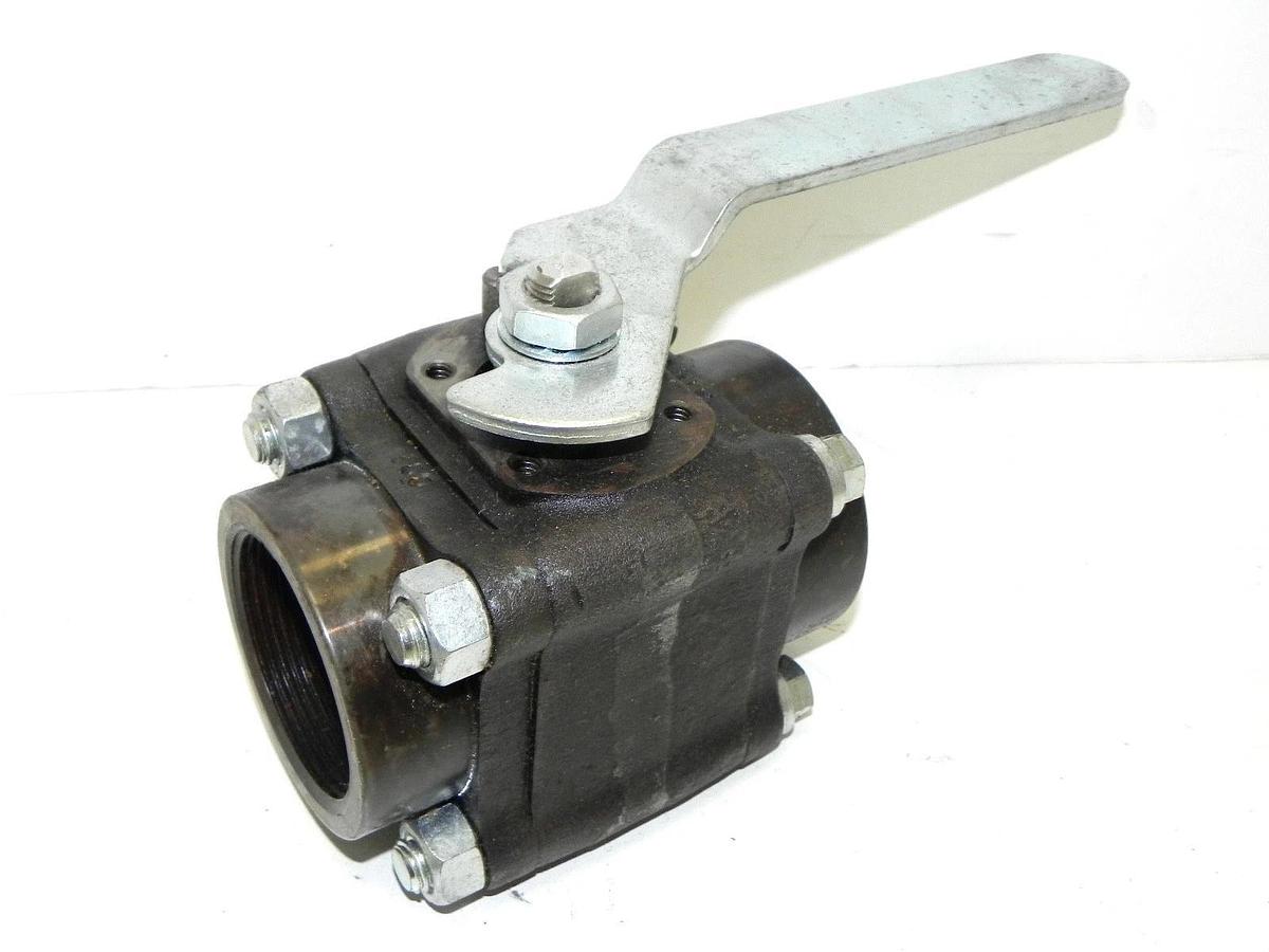 Used 2" FLOWSERVE 2-4446PMSE-R2 BALL VALVE BODY A105 TRIM 316 MAX TEMP:500F CWP1480