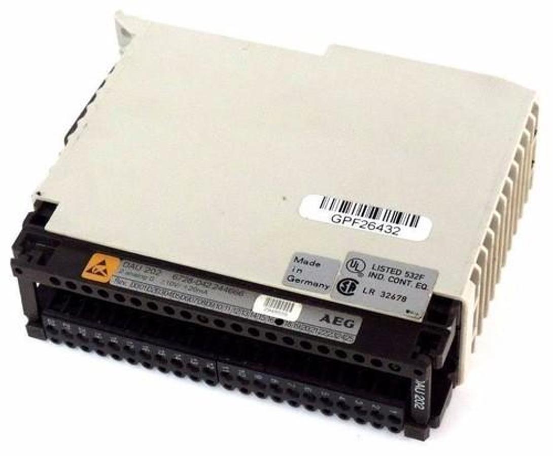 Used AEG DAU 202 OUTPUT MODULE ANALOG 6728-042.244666 REV 17 DAU202