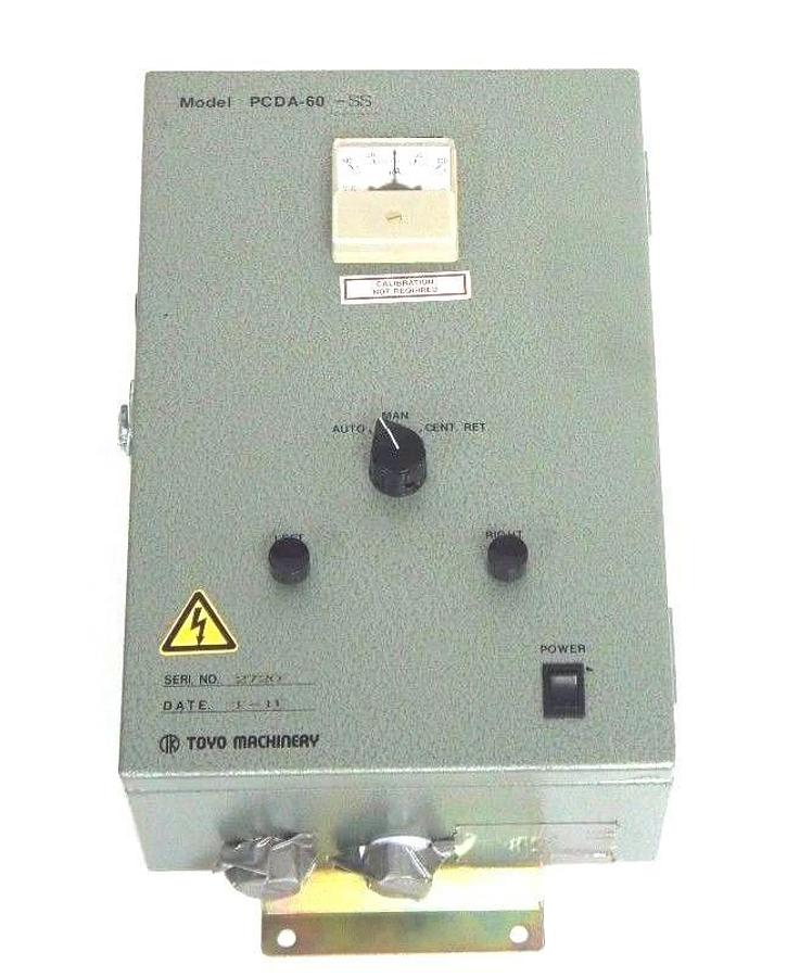 NEW TOYO MACHINERY MODEL: PCDA-60-SS CONTROL PANEL SERI.NO. 2720 PCDA-60