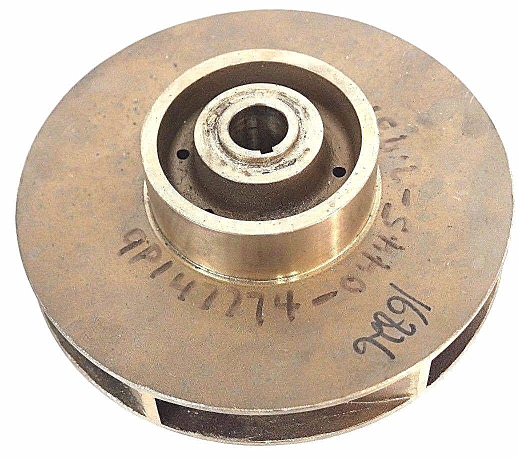 Used GOULDS PUMP 3-7-245 VANE IMPELLER 9P1 47774-0445-7.937" BRASS