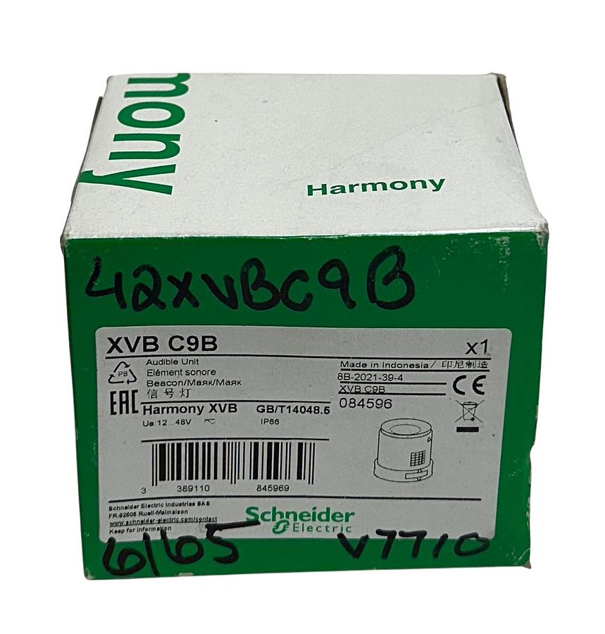 Used SCHNEIDER ELECTRIC XVBC9B HARMONY XVB AUDIBLE WARNING DEVICE 12-48VAC/DC NSMP