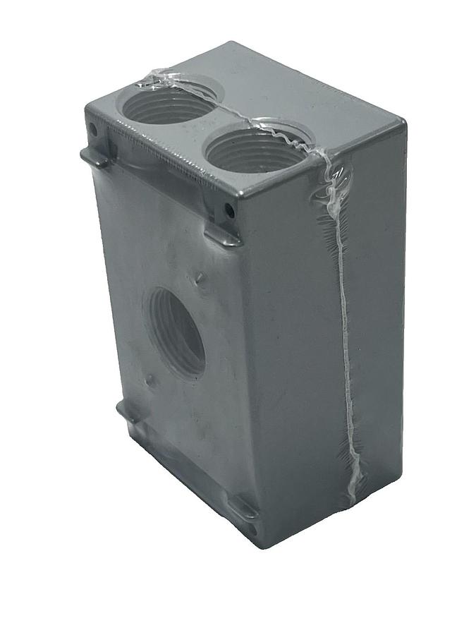 Used LOT OF 9 BELL OUTDOOR 5331‑0 SINGLE GANG BOX 5 x ¾″ GRAY WEATHERPROOF ALUMINUM