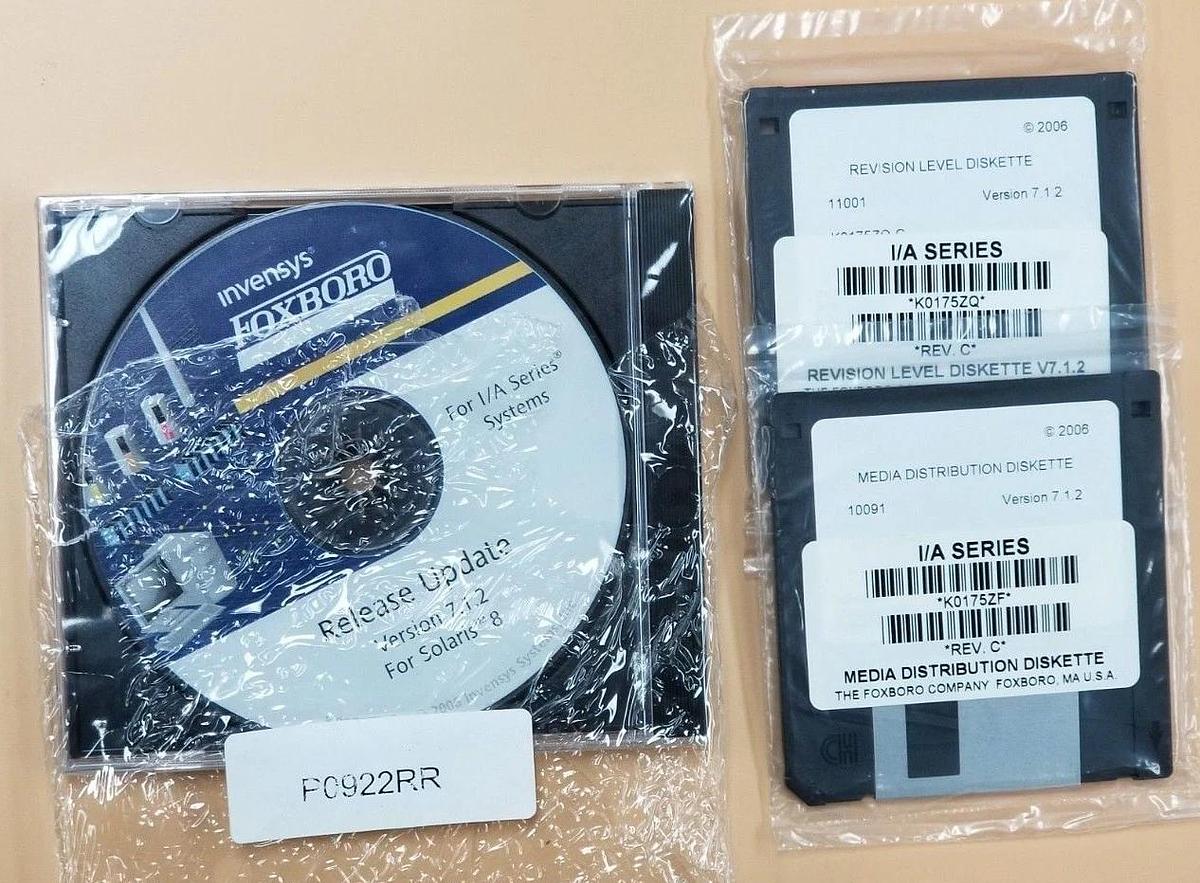 Used NIB INVENSYS / FOXBORO K0200WF V7.xP79/80 WS REDUNDANT NETWORK SOLARIS MEDIA