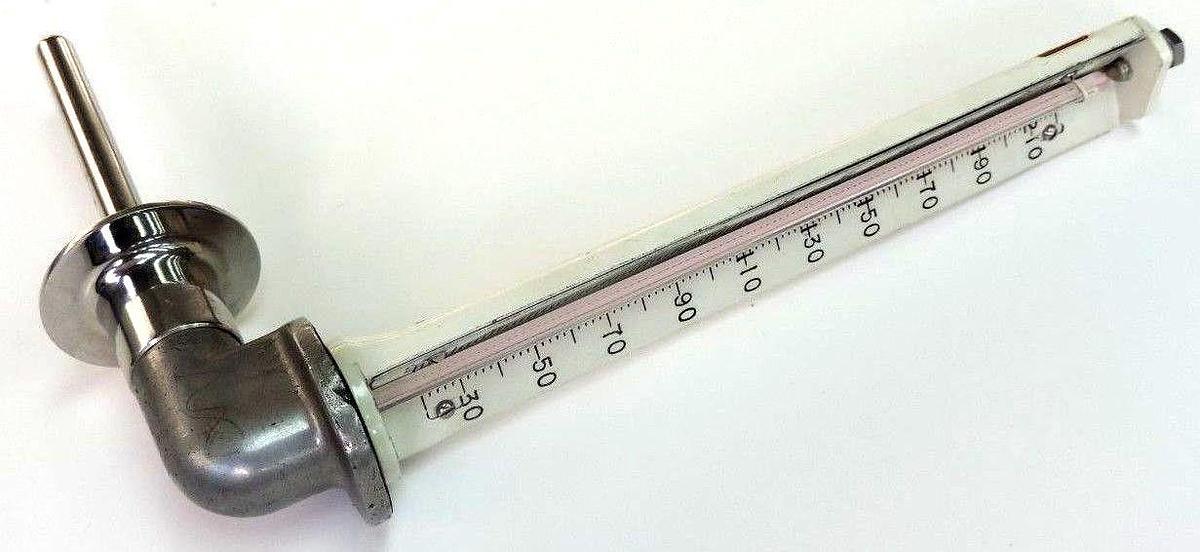 Used TAYLOR CLEANLINER 20-200 DEGREE INDUSTRIAL THERMOMETER W/ PROBE
