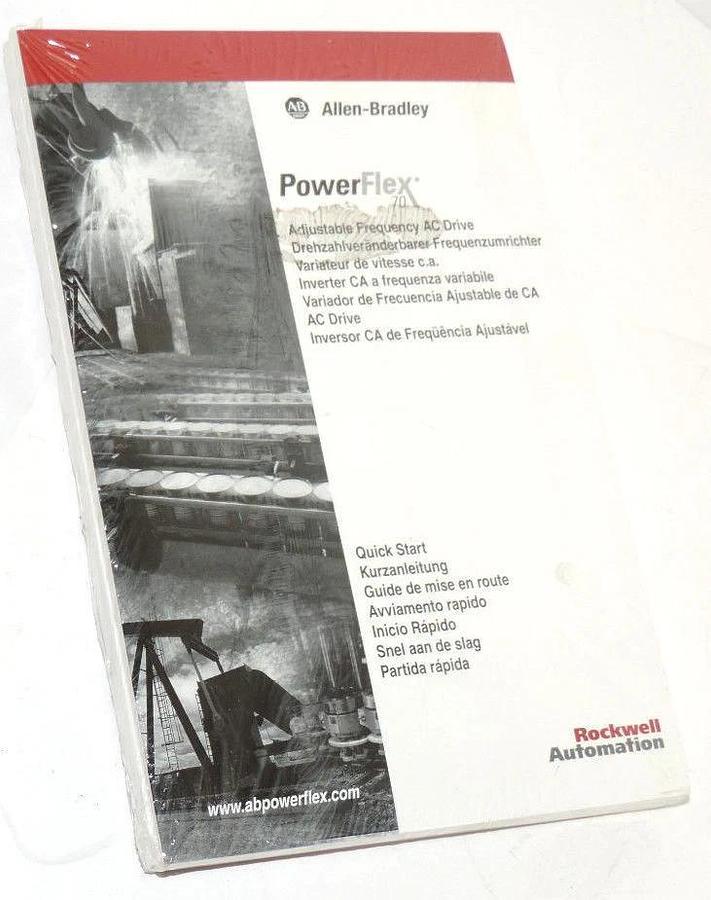 Used NEW ALLEN BRADLEY 193856-C10 USER MANUAL FOR POWERFLEX 70 AC DRIVE