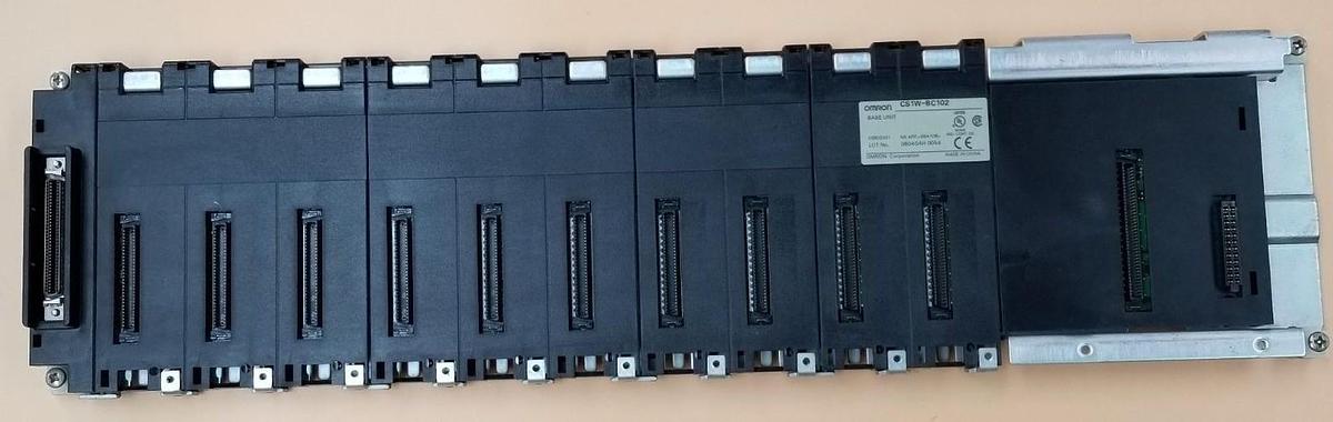 Used OMRON CS1W-BC102 BACKPLANE BASE UNIT 05602001 NK APP. 98A106 CS1WBC102
