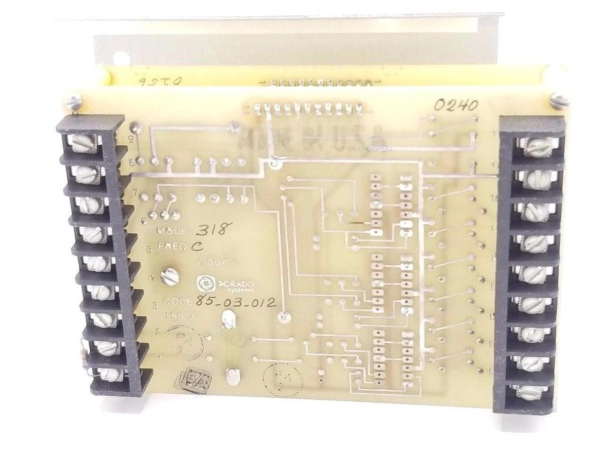 Used DORADO 1286B ISS 3 CONTROL BOARD W/ MODEL 318 FREQ. C, CODE: 85.03.012