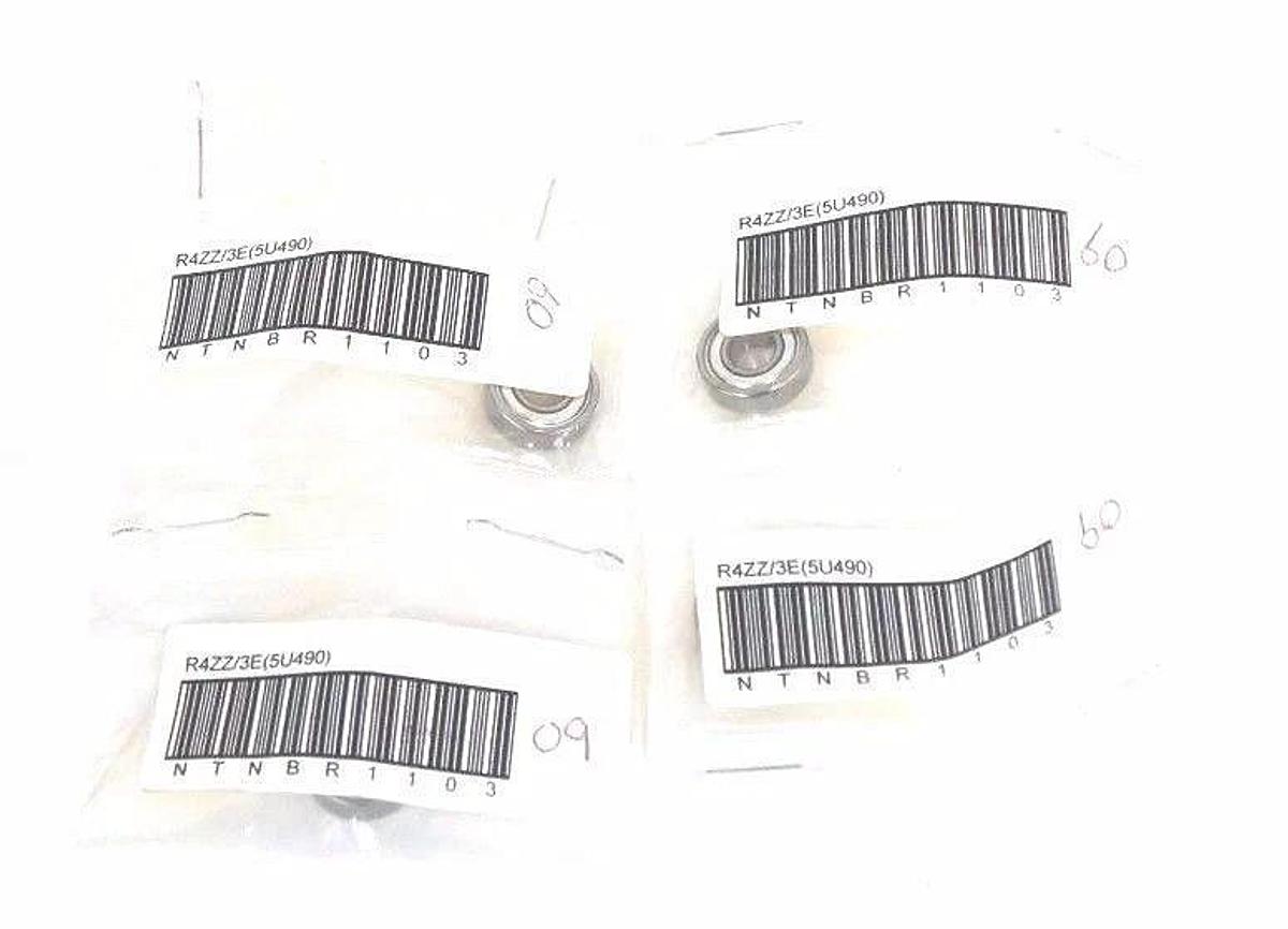 Used LOT OF 4 NIB NTN R4ZZ/3E BEARINGS 5U490