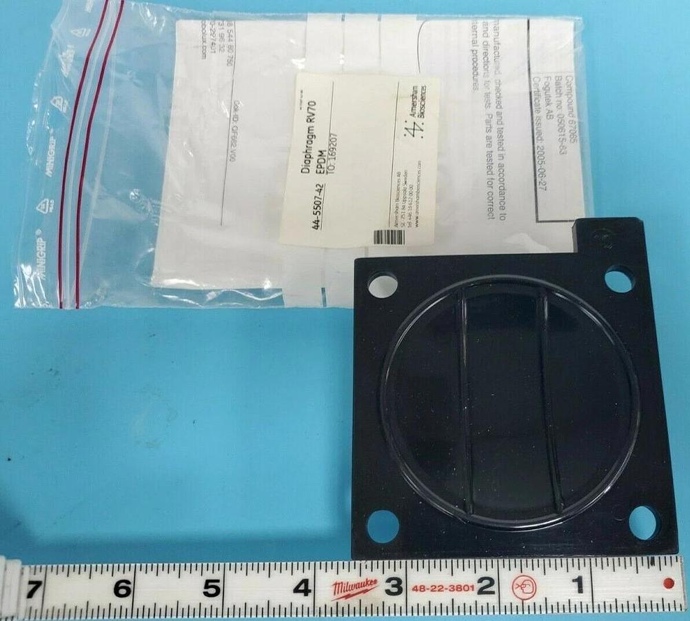 Used NEW AMERSHAM BIOSCIENCES 44-5507-42 DIAPHRAGM RV70 EPDM TO: 169207
